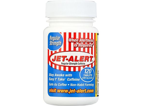 Jet-Alert Caffeine 100mg 120ct 4pk