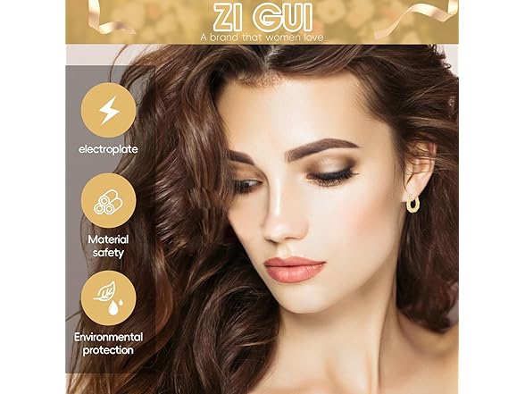 Gold Plated Chunky Hoop Earrings