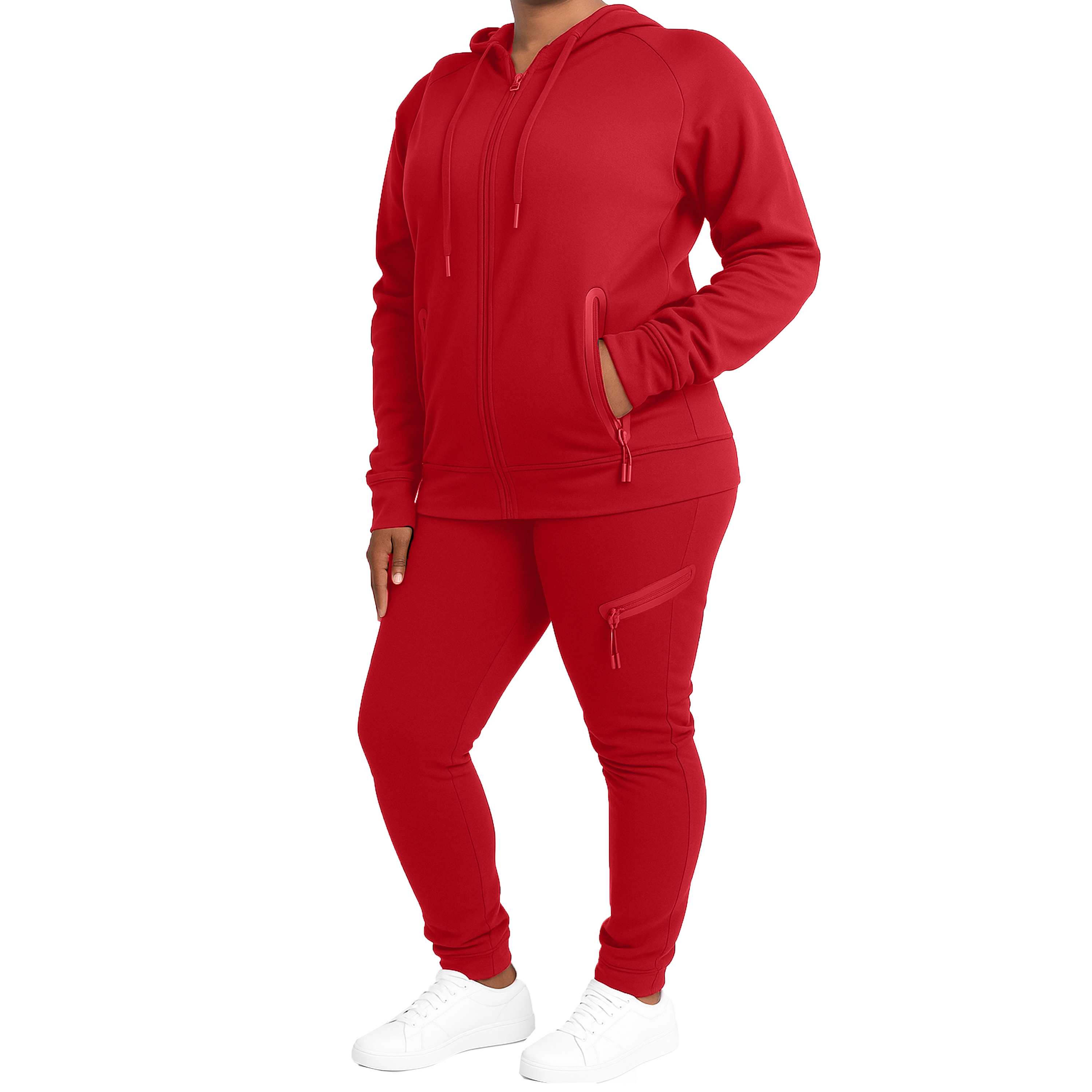 Women's Tech Fleece Hoodie & Jogger Set - Gallery 28