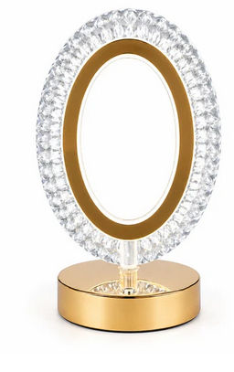 Rechargeable LED Acrylic Crystal Oval Touch Light - Gallery 3