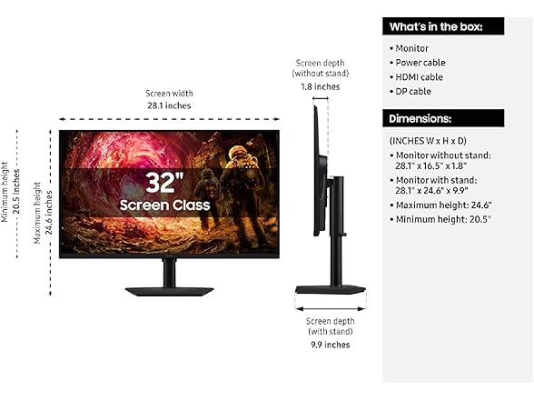 (NEW) Samsung 32 Inch Odyssey G5 QHD Monitor