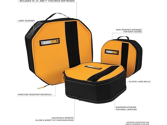 ToughBuilt TB-192-C 3-Pack - Toolmate Soft Boxes - Hang T