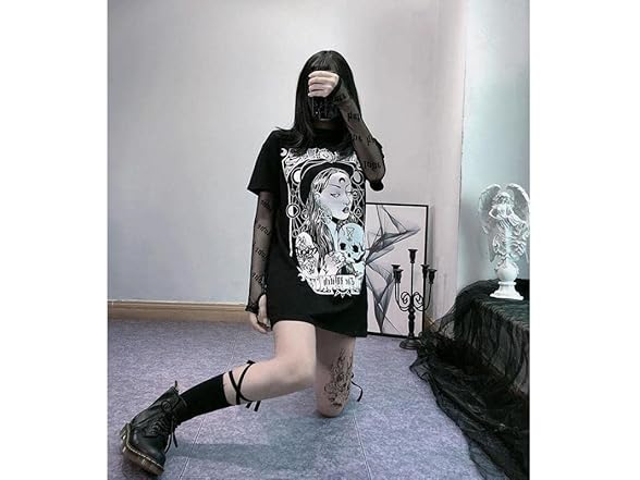 MEOKIM Gothic Women's T-Shirt Harajuku