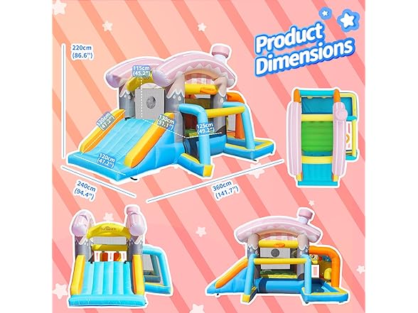SunSports Small Bounce House with Slide