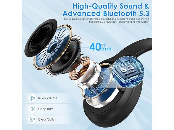 TANKASE Active Noise Cancelling Headphones