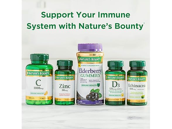 350CT Nature's Bounty Vitamin D3 1000 IU Softgels