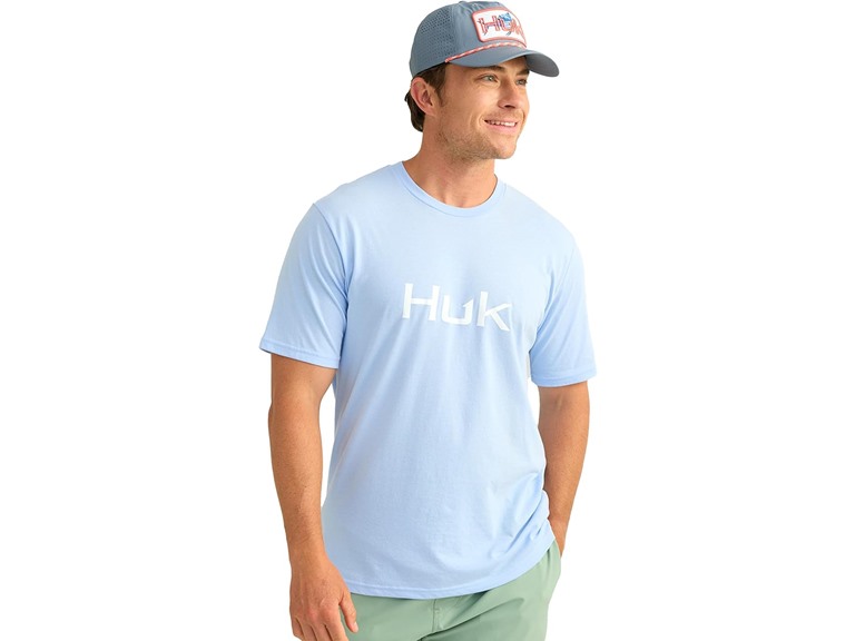 HUK Men's Standard Performance Fishing Logo Tee, Short Sleeve, Quick-Dry, Windsurfer