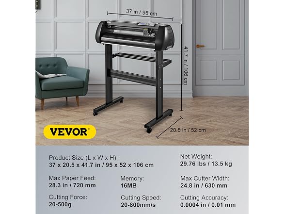 VEVOR Vinyl Cutter Machine, 28in