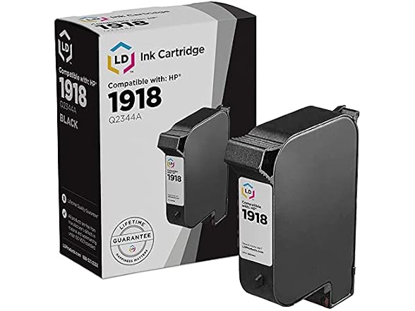 LD Products Remanufactured Ink Replacement for HP No. 1918 Q2344A (Black)