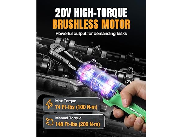 WORKPROX 3/8 Electric Ratchet Set