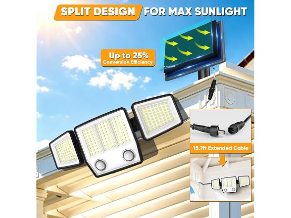 MDCMDCM Split Solar Light Motion Sensor