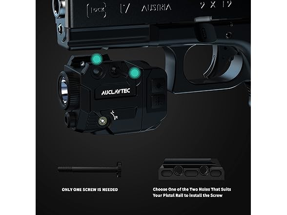 Tactical Flashlight with Laser Sight Combo