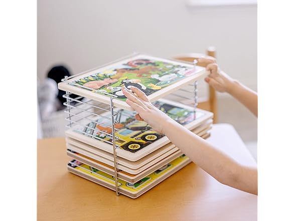 Melissa & Doug Puzzle Storage Rack