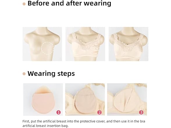 WANTES Silicone Breast Pads