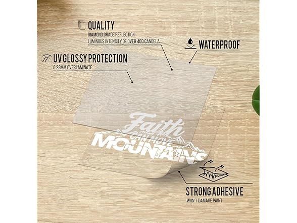 Faith Can Move Mountains Decal 6.15x3.6