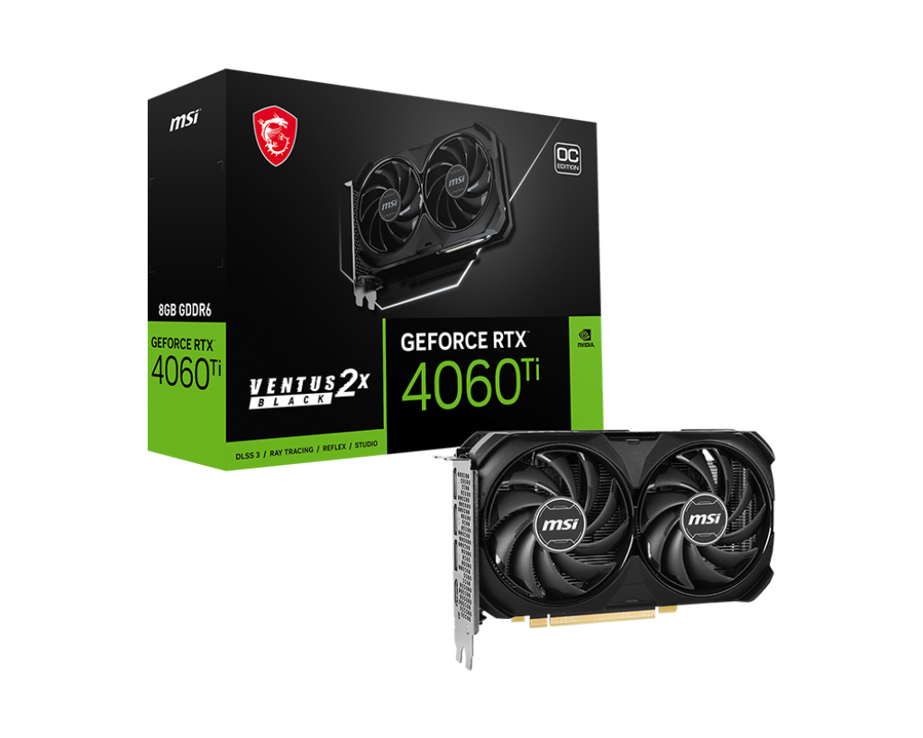 MSI GeForce RTX 4060 Ti VENTUS 2X BLACK 8G OC - Gallery 3