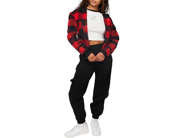 Forever 21 (L) Twill Cargo Joggers