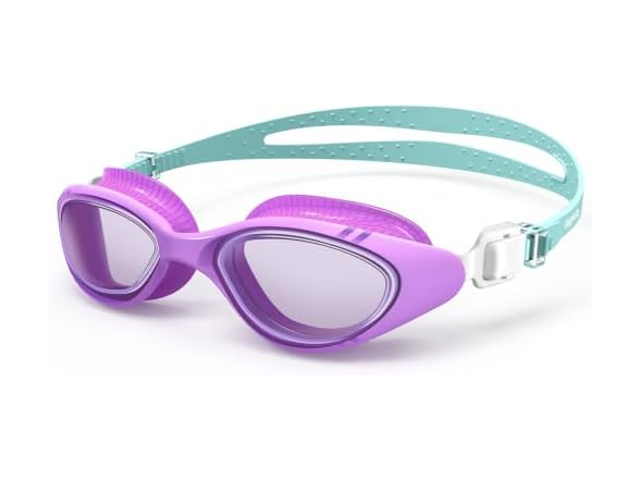 VegoVia Purple/Green Adult Swim Goggles