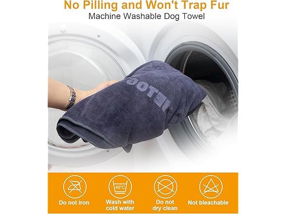 JETOG 2-PCS Fast Drying Dog Towels
