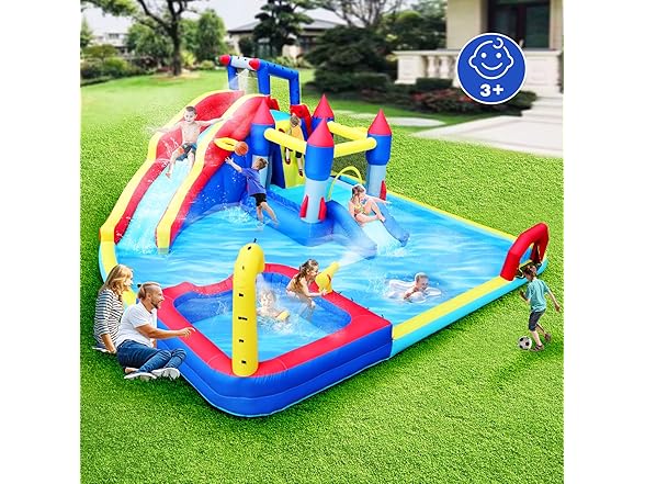 Hipicute Inflatable Waterslide Park Kit