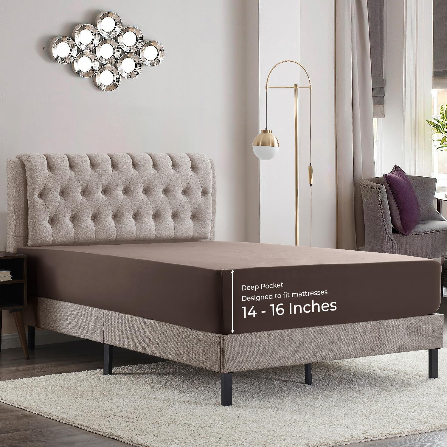 Empyrean Bedding Deep Pocket Fitted Sheets - Gallery 46