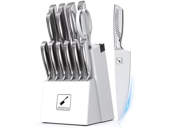 imarku15 PCS Kitchen Knife Set