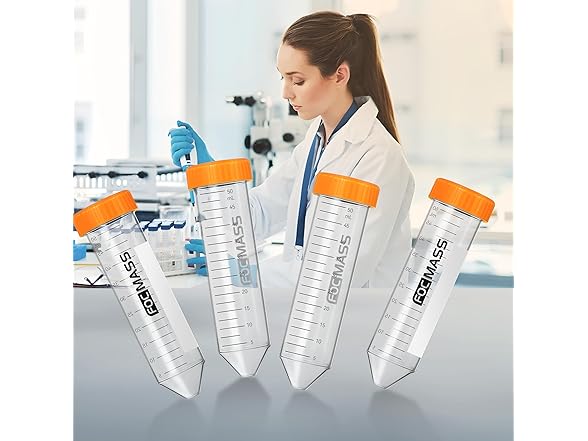 FOCMASS 50ml Conical Centrifuge Tubes