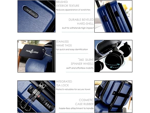 TravelArim 22 Inch Carry On Luggage