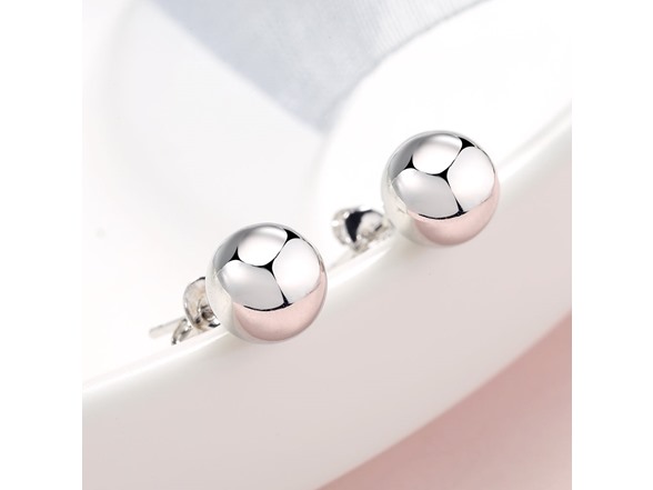 Sterling Silver Ball Stud Earrings