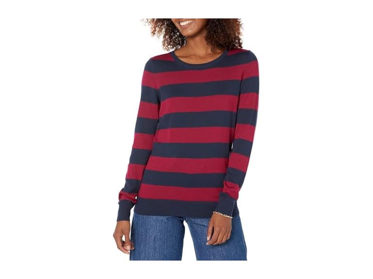 Burgundy Navy Rugby Stripe