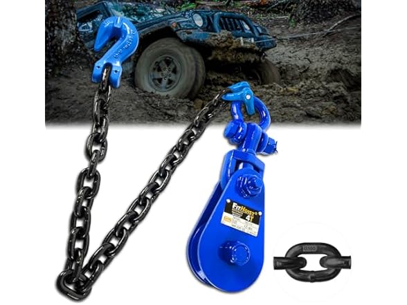 4 Tons Snatch Block 1/2" Wirew Rope