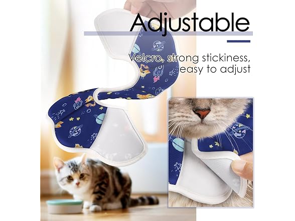 Soft Recovery Adjustable Cat Cone fits Diffe