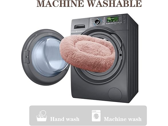 Red Calming Bed For Large Dogs