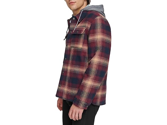 Levis Mens Sherpa Lined Shirt Jacket