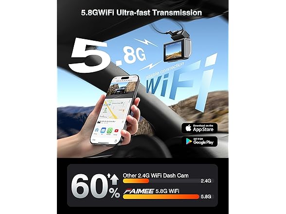 FAIMEE 4K+2K Dash Cam | 5.8G/2.4G