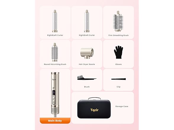 Tqcir 5-in-1 Hair Dryer Brush