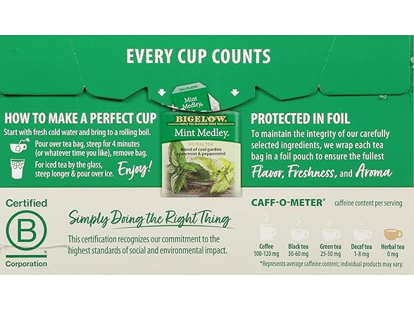 Bigelow Tea Mint Medley Tea, 20 ct