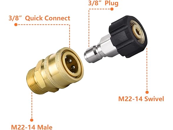 WXMECH  Pressure Washer Adapter Set
