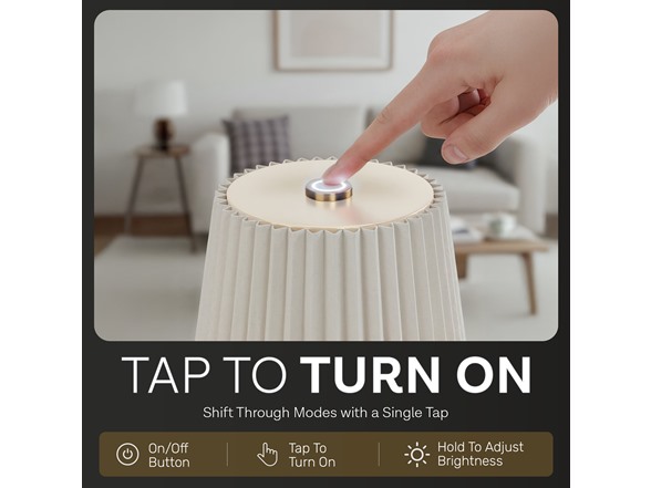 Bell+Howell Pleated Shade Lamp