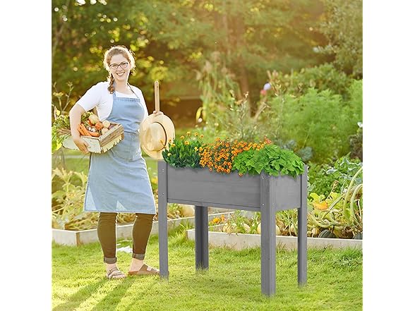 SoliWood BC075525010165 Raised Garden Bed with Legs (Open Box)