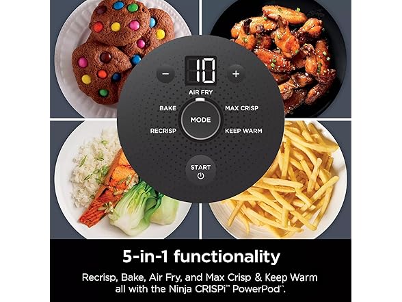 Refurbished Ninja Crispi 5-in-1 Portable Glass Air Fryer