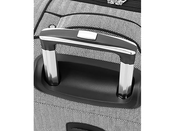 London Fog Newcastle Borsa Sottosella 38 Cm - Rosa Antracite Spina Di Pesce, Trolley Da Cabina Con Ruote - 4