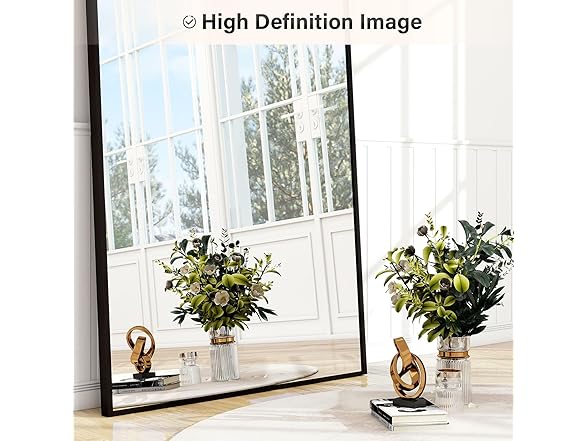 Easly Full Length Mirror 64"x21" Black