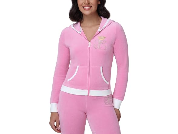Juicy Couture Heritage Zip Front Hoodie