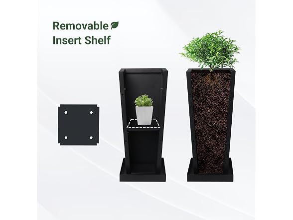 Toriexon Metal Outdoor Planters Set of 2