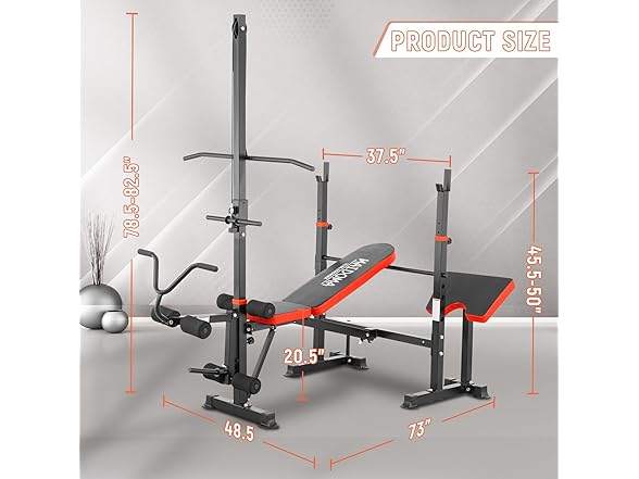 MAIDOMA 8 IN 1 Weight Bench
