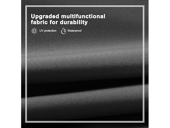 ABCCANOPY Solar Led Patio Umbrellas 3-Tiers 11FT (Dark Gray)
