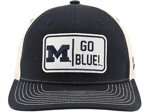 MI Wolverines Trucker Hat Stone