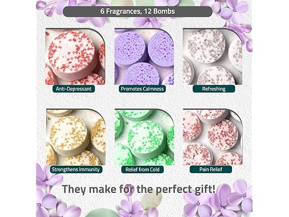 Mystic Set of 12 Shower Bombs