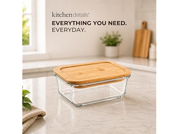 Kdetails Glass Food Storage Container
